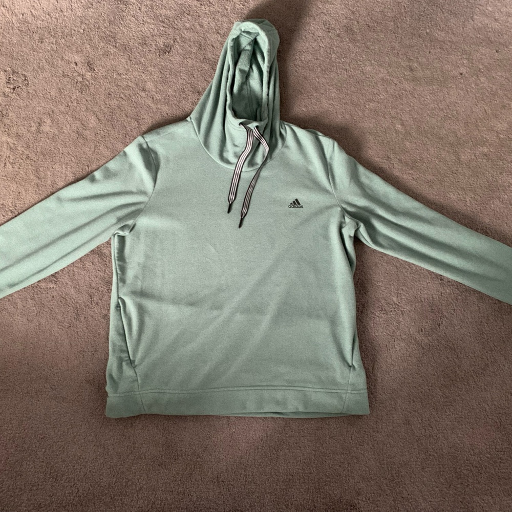 Adidas pullover with hood and pockets